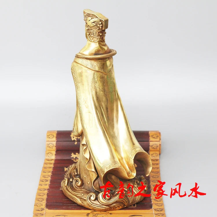 TOP GOOD  Family efficacious protective-Talisman Bless peace Mazu Goddess Matsu Collection copper statue Decoration