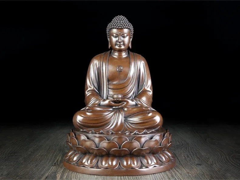 TOP GOOD High-grade Buddha statue # office home house  Protection # Buddhism the Buddha Bronze statue