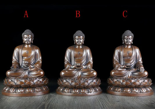 TOP GOOD High-grade Buddha statue # office home house Protection # Buddhism the Buddha Bronze statue