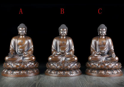 TOP GOOD High-grade Buddha statue # office home house  Protection # Buddhism the Buddha Bronze statue