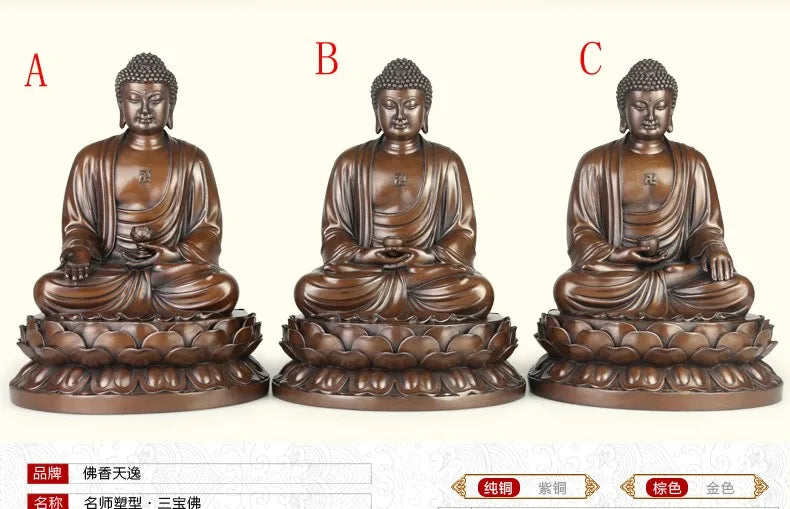 TOP GOOD High-grade Buddha statue # office home house  Protection # Buddhism the Buddha Bronze statue