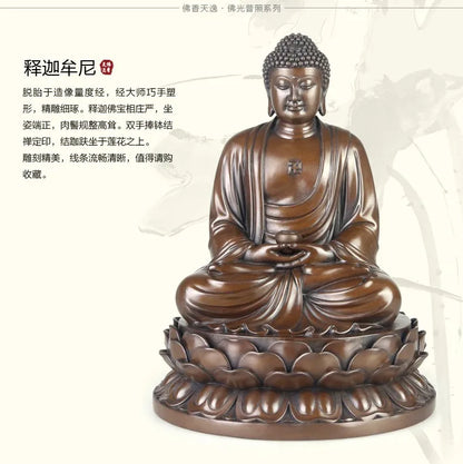 TOP GOOD High-grade Buddha statue # office home house  Protection # Buddhism the Buddha Bronze statue