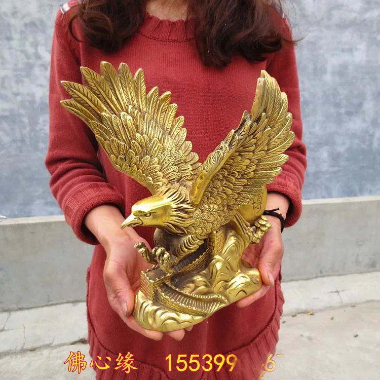 TOP GOOD Home office efficacious fortune Mascot Money Drawing Eagle vulture lanneret great wall art statue