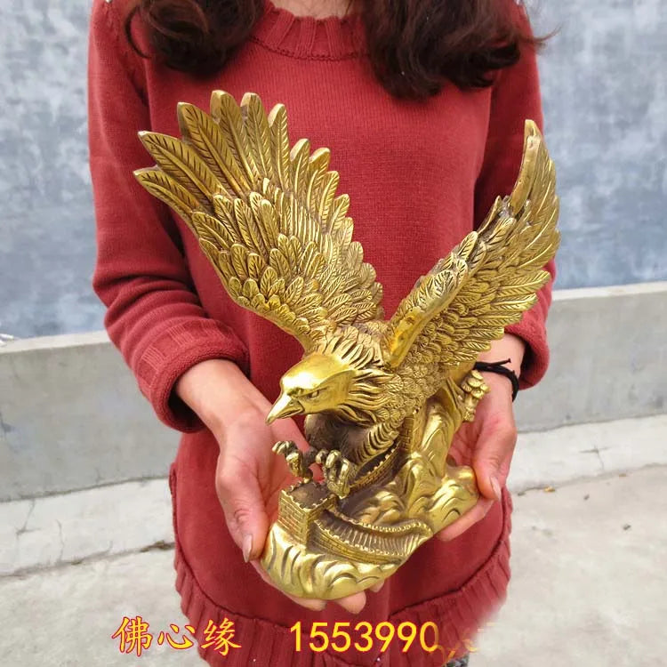 TOP GOOD Home office efficacious fortune Mascot Money Drawing Eagle vulture lanneret great wall art statue