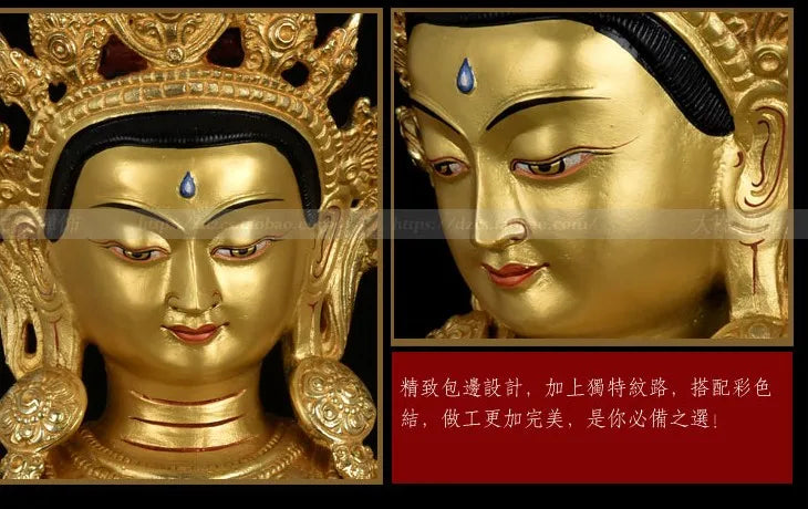 TOP GOOD LARGE Buddha # HOME Talisman   Protection # Tibetan Buddhism the Buddha Four-armed Avalokitesvara Bidhisattva  49 CM