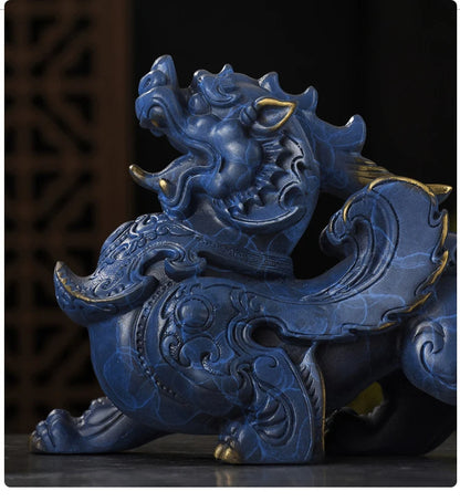 TOP GOOD family home Shop thriving business money Exorcise evil spirits GOOD LUCK FENG SHUI brass dragon PI XIU Ornament