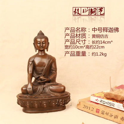 TOP GOOD figure of Buddha HOME  Talisman House Protection # 3P Tibetan Nepal Buddhism Phra Sompo Buddha brass statue
