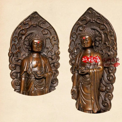 TOP GOOD  home LIVING ROOM protective- Mascot the Buddhist Amitabha bronze statue sculpture Decoration