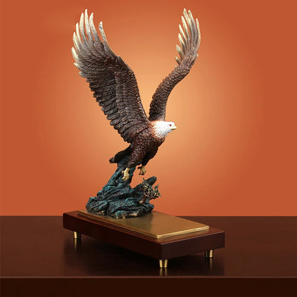 TOP grade Auspicious Good Omens Wealth Good luck American Eagle Arabian Eagle HOME SHOP BAR CLUB decoration bronze Sculpture