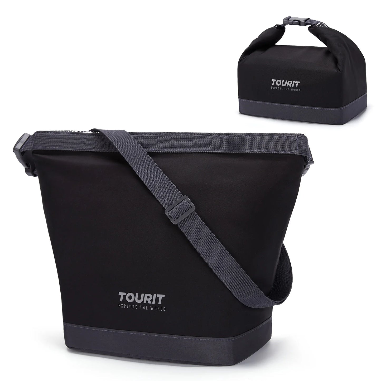 TOURIT Lunch Bag for Women with Buckle Durable Lunch Box Foldable Tote Insulated Bag Thermal food bag carrier Bento Pouch