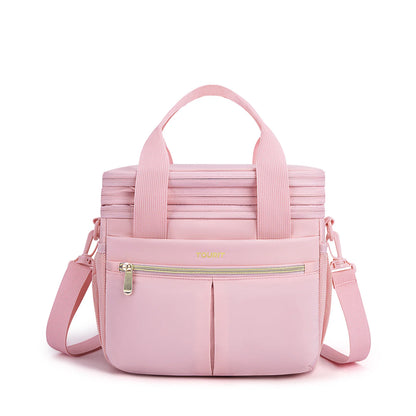 TOURIT Thermal Lunch Box for Women Men Double Deck Insulated Lunch Bag Women Expandable Leakproof Reusable Lunch Cooler Bag