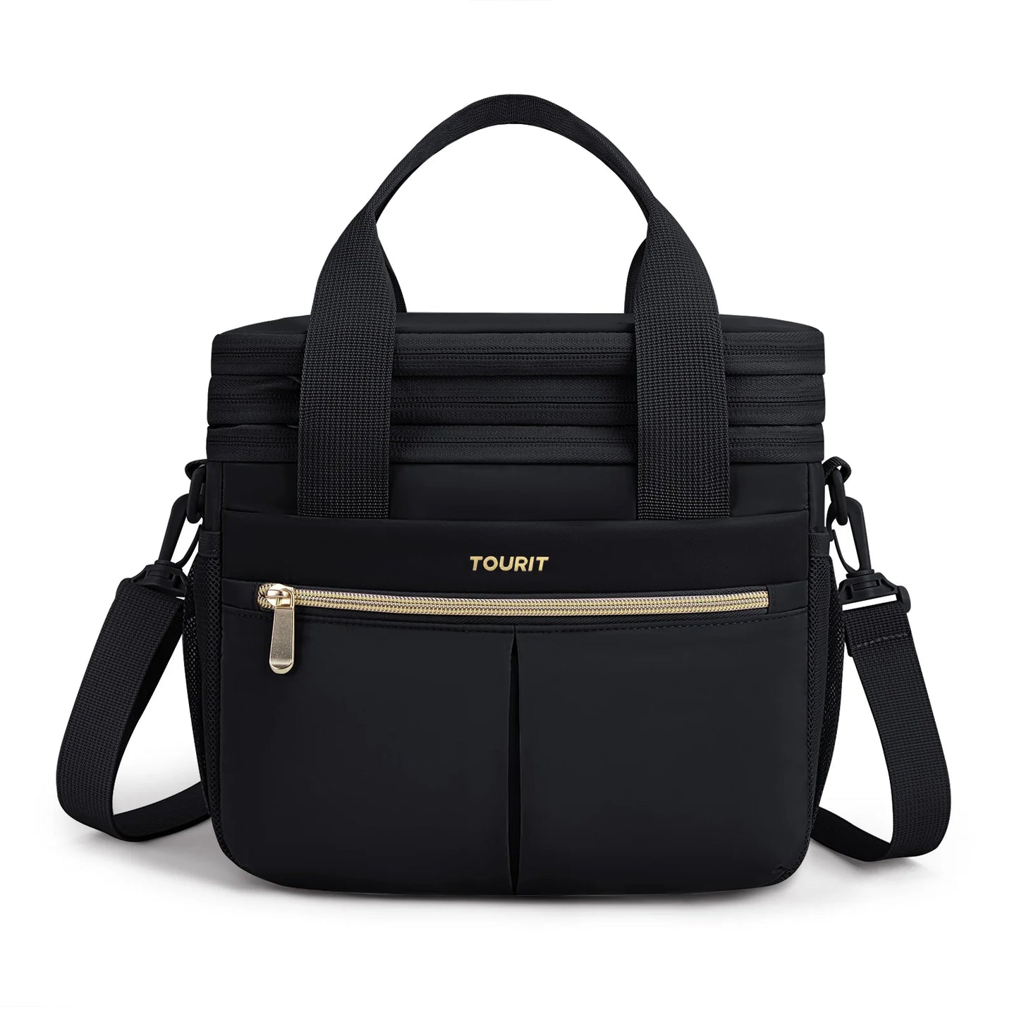 TOURIT Thermal Lunch Box for Women Men Double Deck Insulated Lunch Bag Women Expandable Leakproof Reusable Lunch Cooler Bag