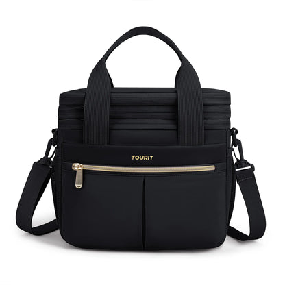 TOURIT Thermal Lunch Box for Women Men Double Deck Insulated Lunch Bag Women Expandable Leakproof Reusable Lunch Cooler Bag