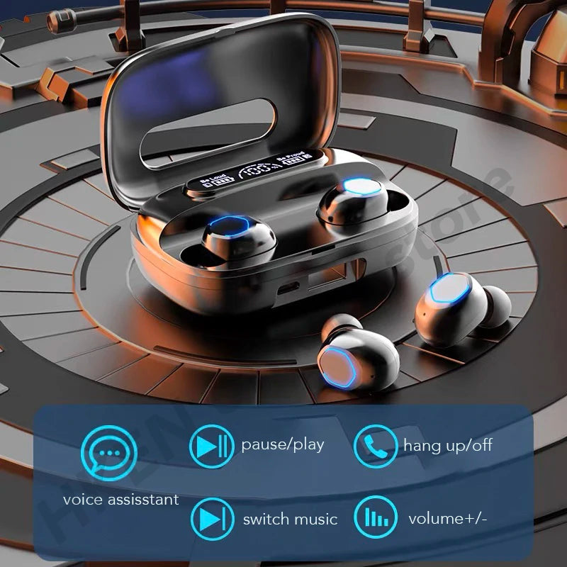 TWS Earbuds Bluetooth Earphones Hifi Sound Wireless Headphones Running Sports Headsets with mic for All Smart Phone