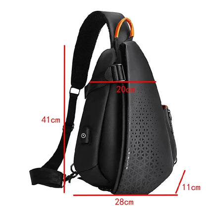 Tablet bag Large-capacity Shoulder Bag Functional Messenger Bag Motorcycle Backpack Tide Brand Chest Bags