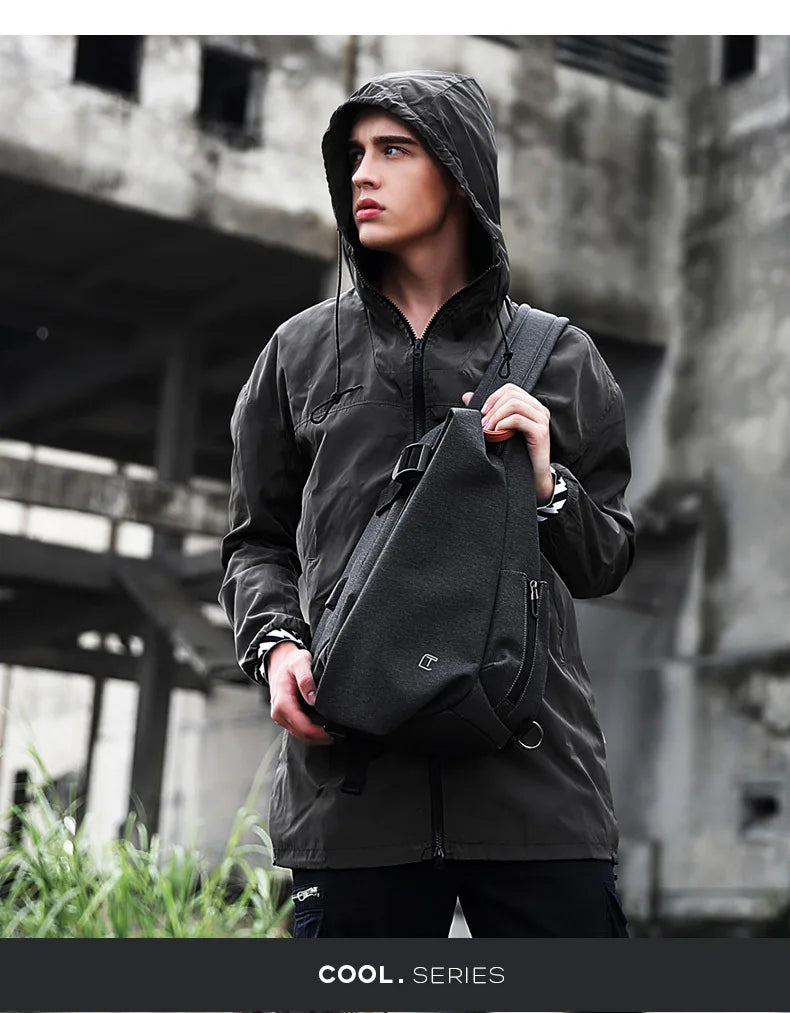 Tablet bag Large-capacity Shoulder Bag Functional Messenger Bag Motorcycle Backpack Tide Brand Chest Bags