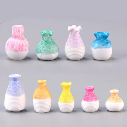 Tabletop Flower Arrangement Mini Vase Micro Landscape Bonsai Decoration Desktop Creative Trinket Home Accessories Figurines