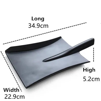 Tableware Plate Design European Style Frosted Food Grade Plastic Shovels Tableware Plate Dish Platter Bowl Cutter Dinnerware