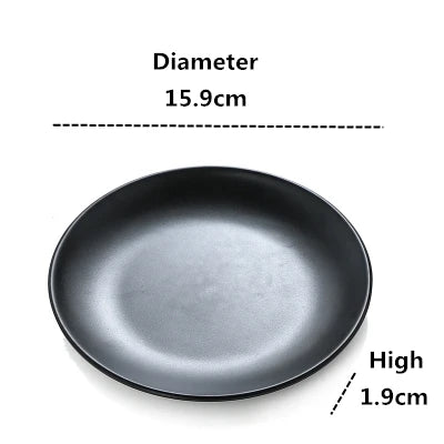 Tableware Plate Design European Style Frosted Food Grade Plastic Shovels Tableware Plate Dish Platter Bowl Cutter Dinnerware