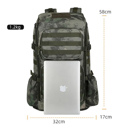 Tactical Backpack Multifunctional Bag Trekking Outdoor Camo Waterproof Fishing Camping Mountaineering Backpacks