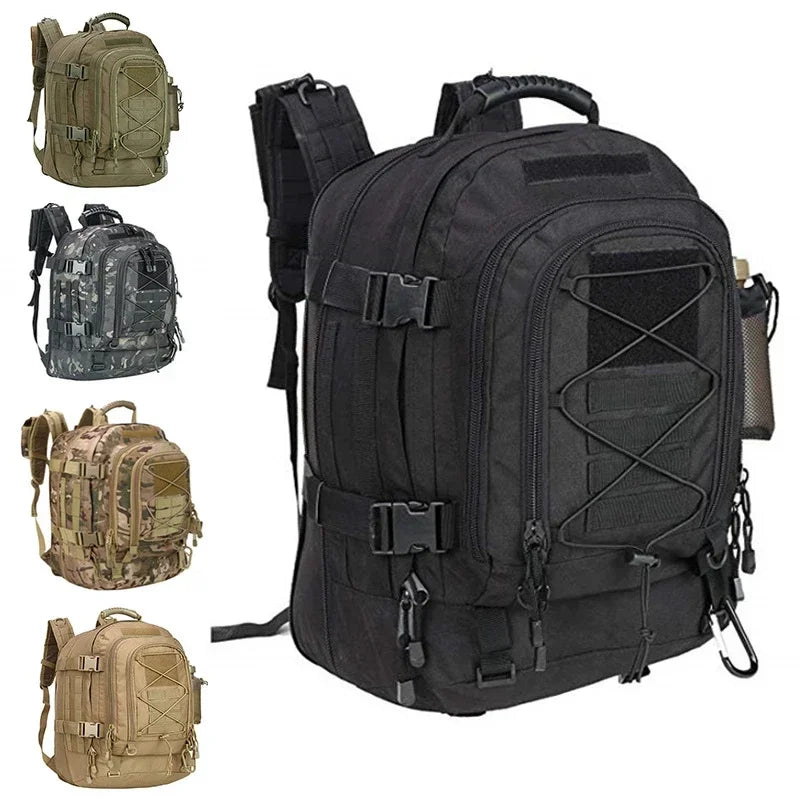 Tactical Backpack Waterproof Multifunction Large-capacity Travel Bag Outdoor Mountaineering Hiking Fishing Trekking Bag