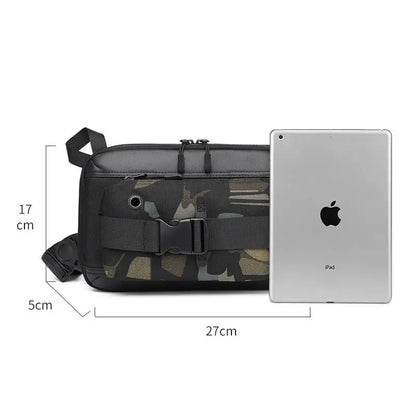 Tactical Crossbody Bag Shoulder Bag For Men Functional  Men's Multi-functional  Chest Bag Cross Border Sports Fashion Chest Bag