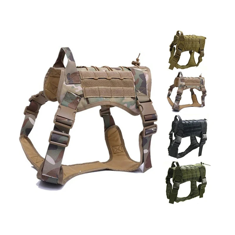 Tactical Dog Harnesses Pet Training Vest Dog Harness And Leash Set For Small Medium Big Dogs Walking Hunting Free Shipping Items
