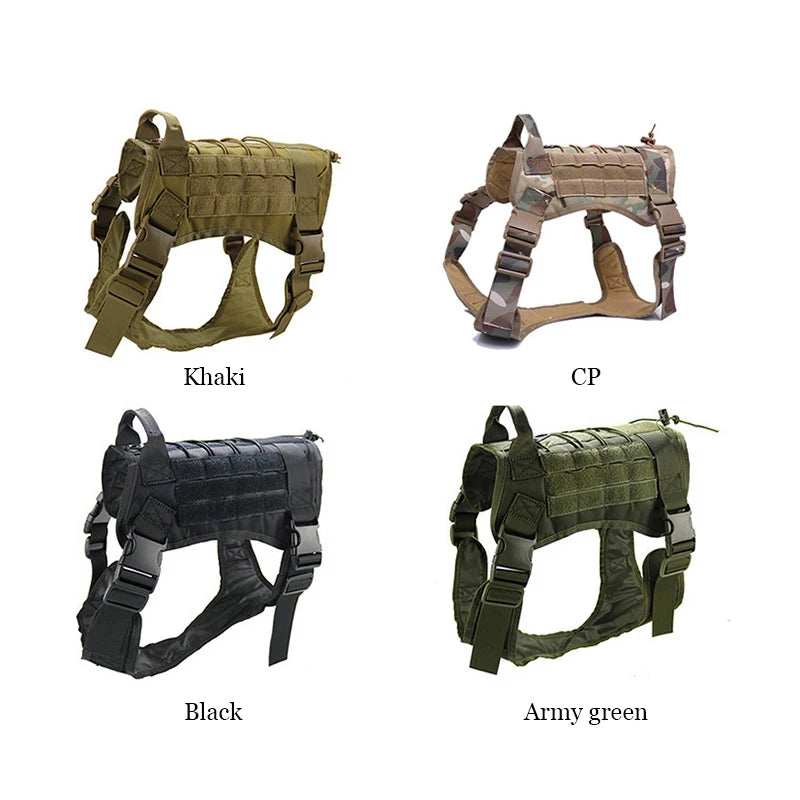 Tactical Dog Harnesses Pet Training Vest Dog Harness And Leash Set For Small Medium Big Dogs Walking Hunting Free Shipping Items
