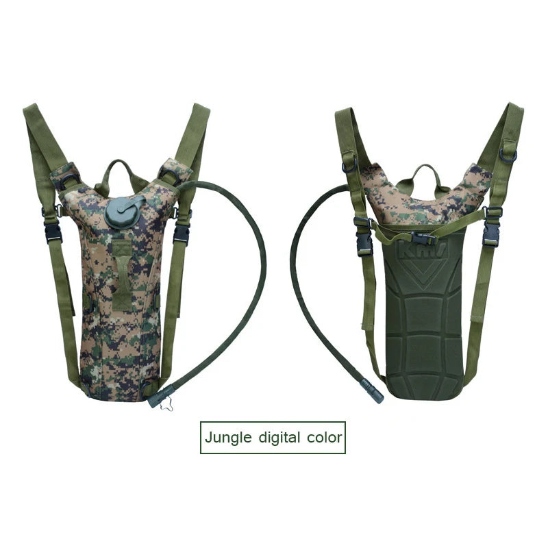 Tactical Hydration Pack Backpack Military Water-proof Nylon Water Bag with 3 Liter Bladder for Hiking Cycling Climbing