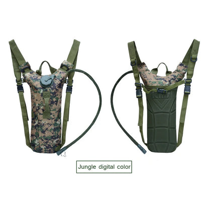 Tactical Hydration Pack Backpack Military Water-proof Nylon Water Bag with 3 Liter Bladder for Hiking Cycling Climbing