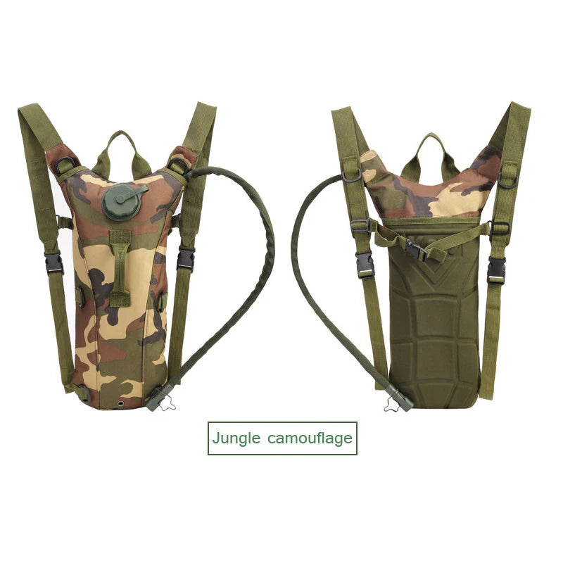 Tactical Hydration Pack Backpack Military Water-proof Nylon Water Bag with 3 Liter Bladder for Hiking Cycling Climbing