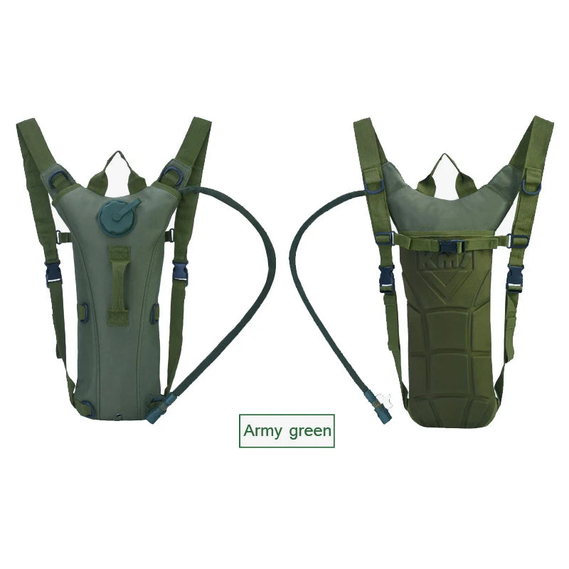 Tactical Hydration Pack Backpack Military Water-proof Nylon Water Bag with 3 Liter Bladder for Hiking Cycling Climbing