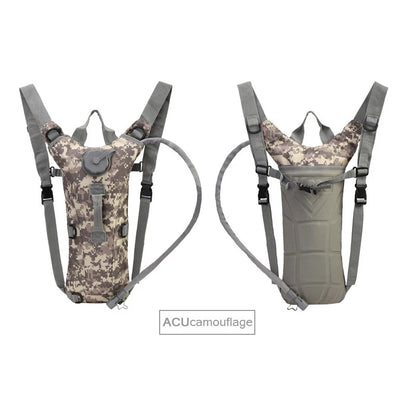Tactical Hydration Pack Backpack Military Water-proof Nylon Water Bag with 3 Liter Bladder for Hiking Cycling Climbing