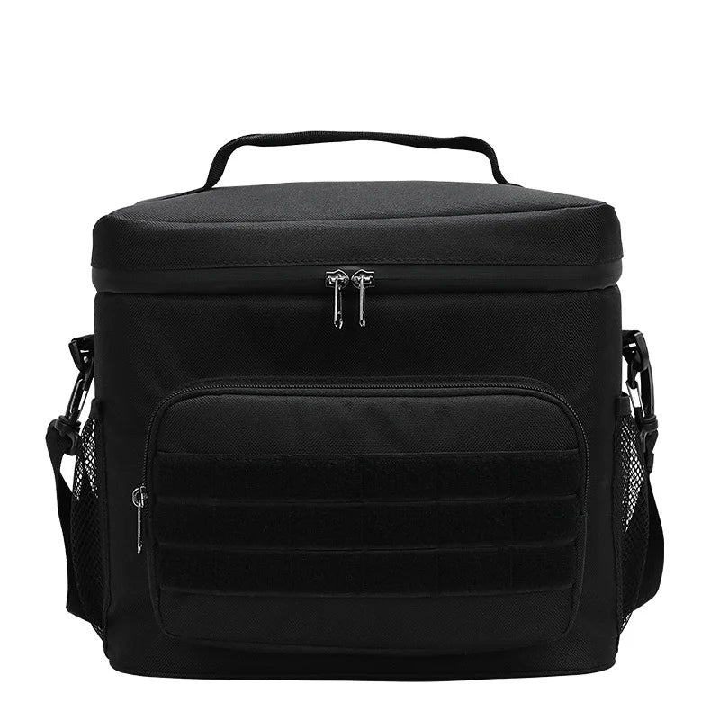 Tactical Lunch Box for Men Work Leak Proof Insulated Durable Beach Thermal Cooler Handbag Camping Picnic Square Bags Portable