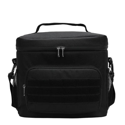 Tactical Lunch Box for Men Work Leak Proof Insulated Durable Beach Thermal Cooler Handbag Camping Picnic Square Bags Portable