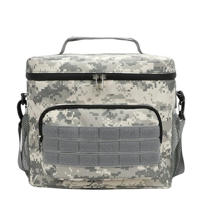 Tactical Lunch Box for Men Work Leak Proof Insulated Durable Beach Thermal Cooler Handbag Camping Picnic Square Bags Portable