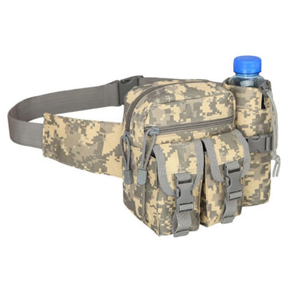 Tactical Men Waist Pack 800D Nylon Hiking Water Bottle Phone Pouch Outdoor Sports Army Military Hunting Climbing Camp Belt Bag