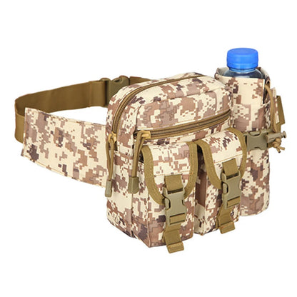 Tactical Men Waist Pack 800D Nylon Hiking Water Bottle Phone Pouch Outdoor Sports Army Military Hunting Climbing Camp Belt Bag