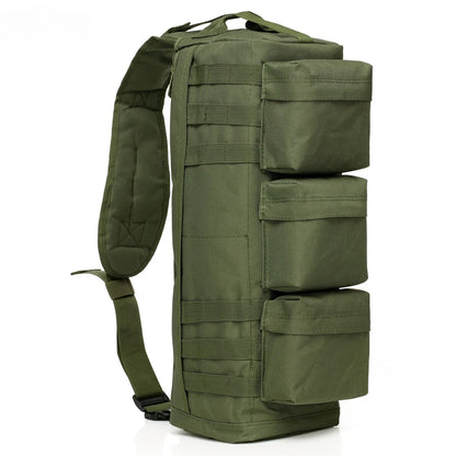 Tactical Outdoor Bag Multifunction Backpack Chest Bag Camo Waterproof Sports Training Camping Fishing Bag