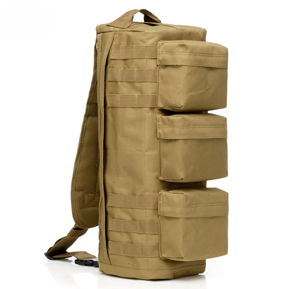 Tactical Outdoor Bag Multifunction Backpack Chest Bag Camo Waterproof Sports Training Camping Fishing Bag