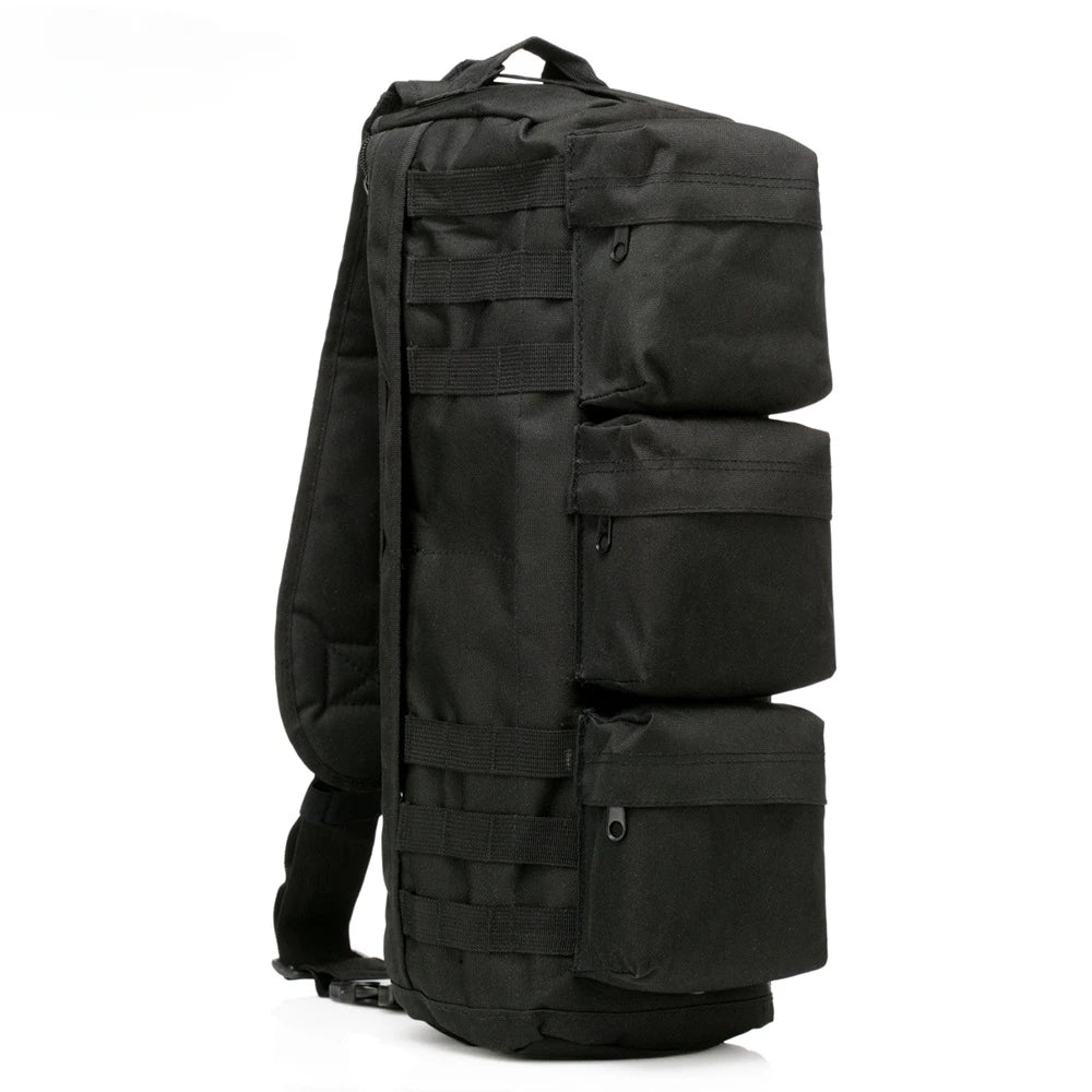 Tactical Outdoor Bag Multifunction Backpack Chest Bag Camo Waterproof Sports Training Camping Fishing Bag