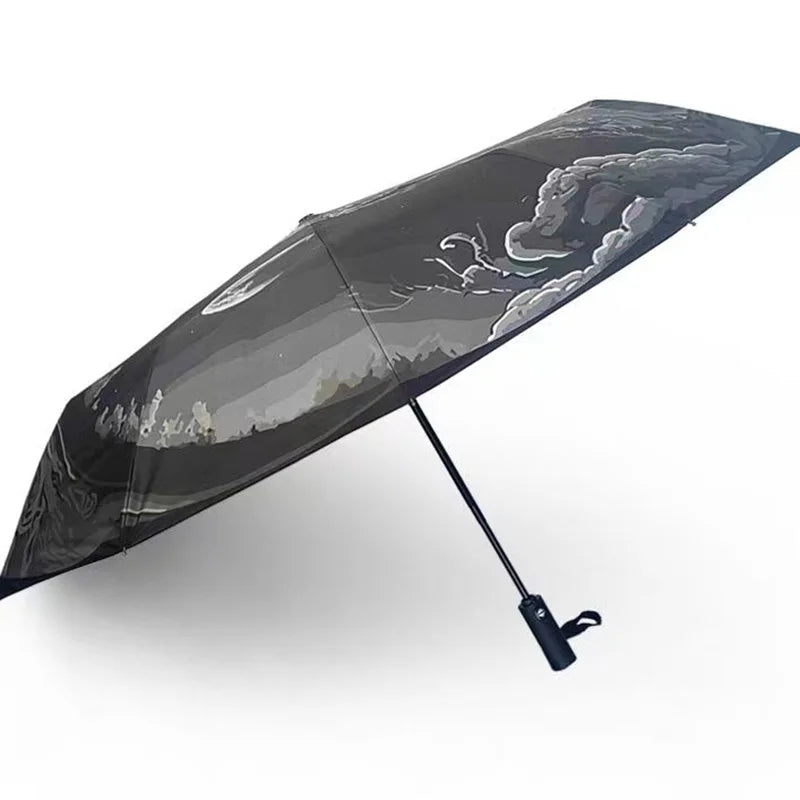 Tai Chi, Gossip Fully Automatic Sunshade Umbrella, Outdoor Anti-Ultraviolet Umbrella  Suitable For Children, Adults