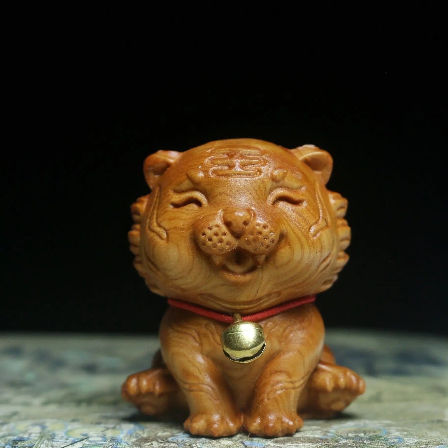 Taihang Cliff Cypress Wood Carved【Bring Wealth and Good Luck】Twelve Animals Home Decoration Office Accessories Car Ornaments