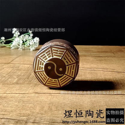 Taiji Bagua Yixing Purple Clay Cup Personal Cup Raw Ore Purple Vermicelli Clay Chicken Blood Red Single Cup Tea Ceremony Host