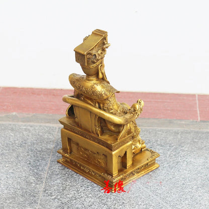 Talisman Protection the Supreme Deity of Taoism emperor of gods YUHUANG DADI FENG SHUI brass statue