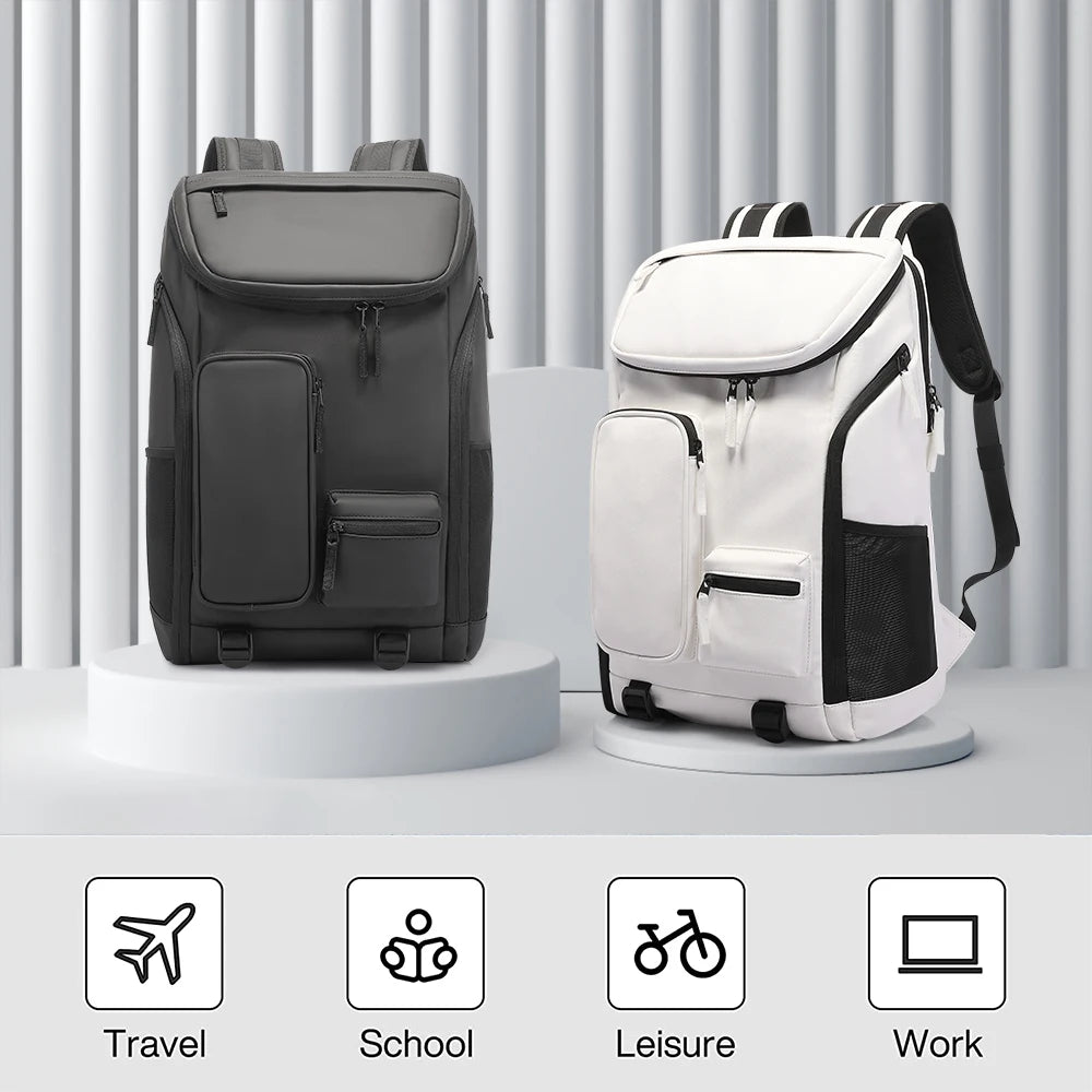 Tangcool New Men's Backpack Cross Border Trend Business Backpack Men's Multi Functional Large Capacity Computer Bag Shoes Slots