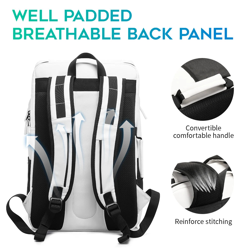 Tangcool New Men's Backpack Cross Border Trend Business Backpack Men's Multi Functional Large Capacity Computer Bag Shoes Slots