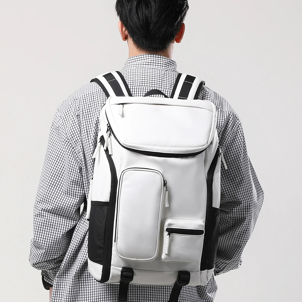 Tangcool New Men's Backpack Cross Border Trend Business Backpack Men's Multi Functional Large Capacity Computer Bag Shoes Slots