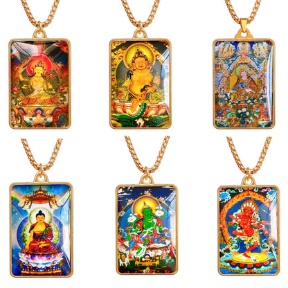 Tara Guanyin Guru Rinpoche Buddha God of wealth Amulet Pendant Thailand Tibet efficacious safety good luck exorcise evil spirit