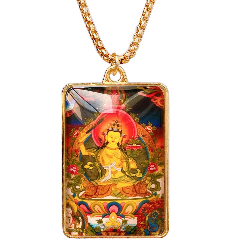 Tara Guanyin Guru Rinpoche Buddha God of wealth Amulet Pendant Thailand Tibet efficacious safety good luck exorcise evil spirit